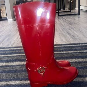 Red Michael Kors boots